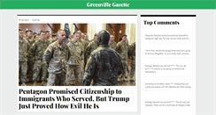 Desktop Screenshot of greenvillegazette.com