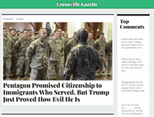 Tablet Screenshot of greenvillegazette.com